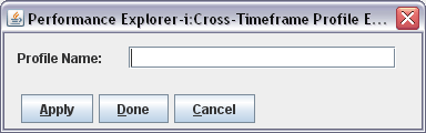 Performance explorer cross timeline profile.
