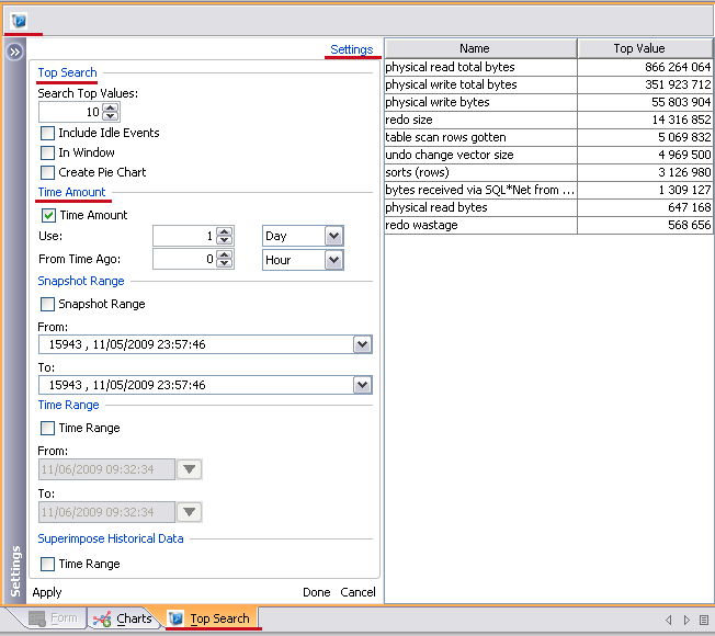 A screen shot of a screen displaying a list of options from the UpBeat Manual.