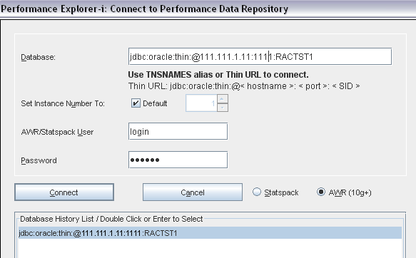 Performance explorer connects to performance data registry using the UpBeat PEi system.