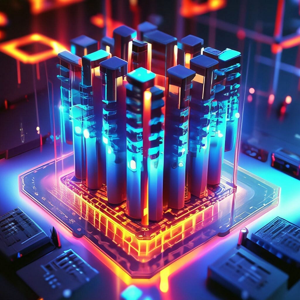 A futuristic city rendered in 3D.